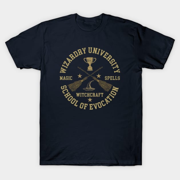 Wizardry University T-Shirt by Alema Art